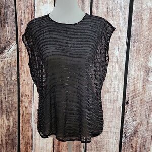 NWT Allsaints Black Swathe Top Hand Embellished Size 10